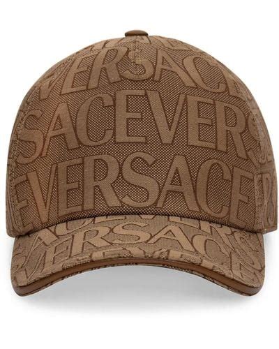 Versace hats brown label